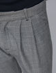 Pantalon de costume noir motif prince-de-galles Femme-5