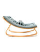 Transat Levo en hêtre et coussin aruba blue CHARLIE CRANE-2