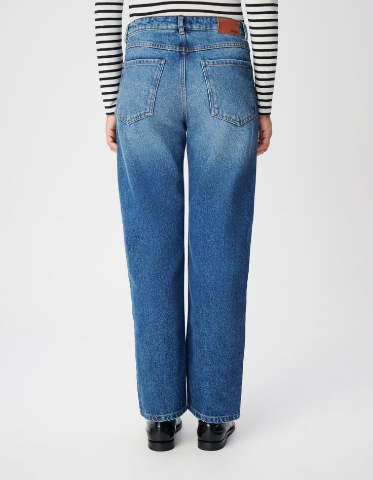 Anders Damen-Jeans mit geradem Bein, blau, 7/8-L&auml;nge-3