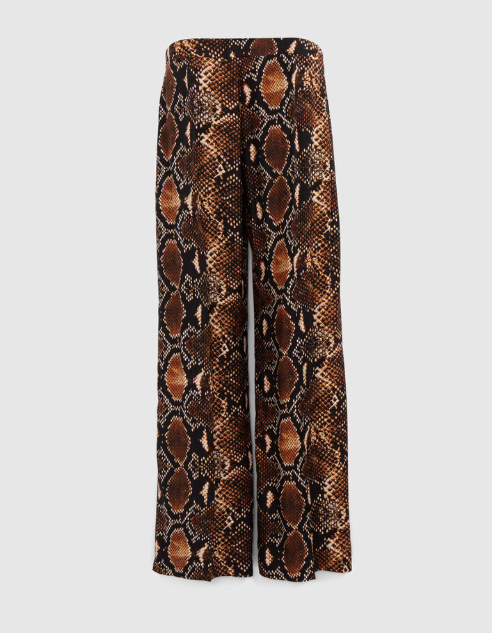 Pure Edition–Women’s mahogany rock python trousers - IKKS
