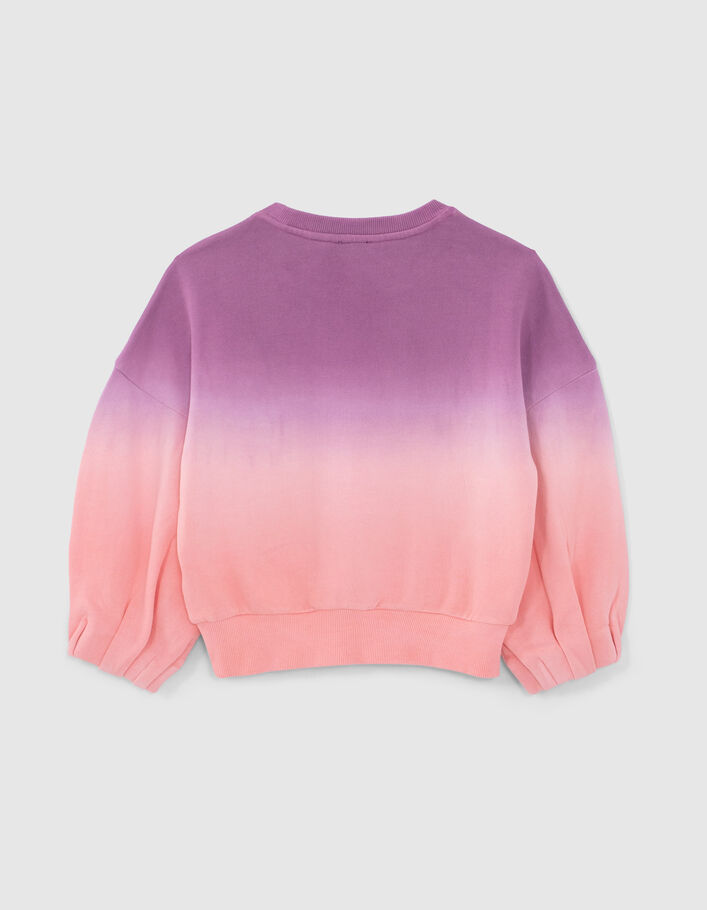 Roze sweater deep dye effect meisjes - IKKS