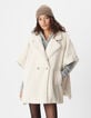 Cape &eacute;crue col tailleur Femme-4