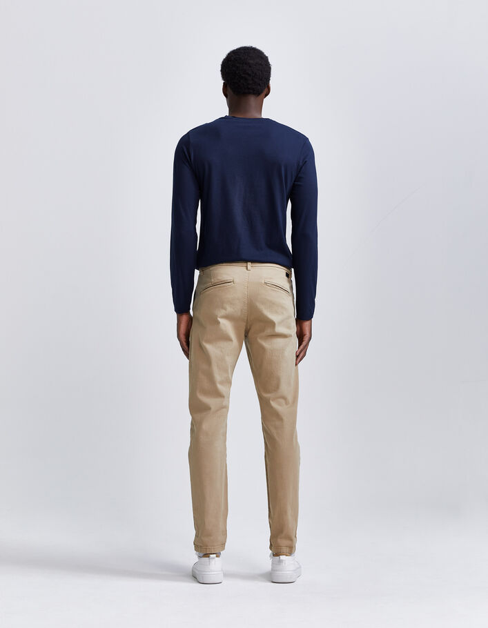 Pantalon chino slack - beige - IKKS - Prix doux Homme/Pantalon, jean,  bermuda, short de bain - Lora