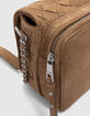 Women's sand woven suede 1440 Steward Bag-4