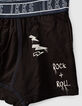 Boxer gris estampado rock y negro niño -2