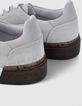 Men’s white suede trainers-4