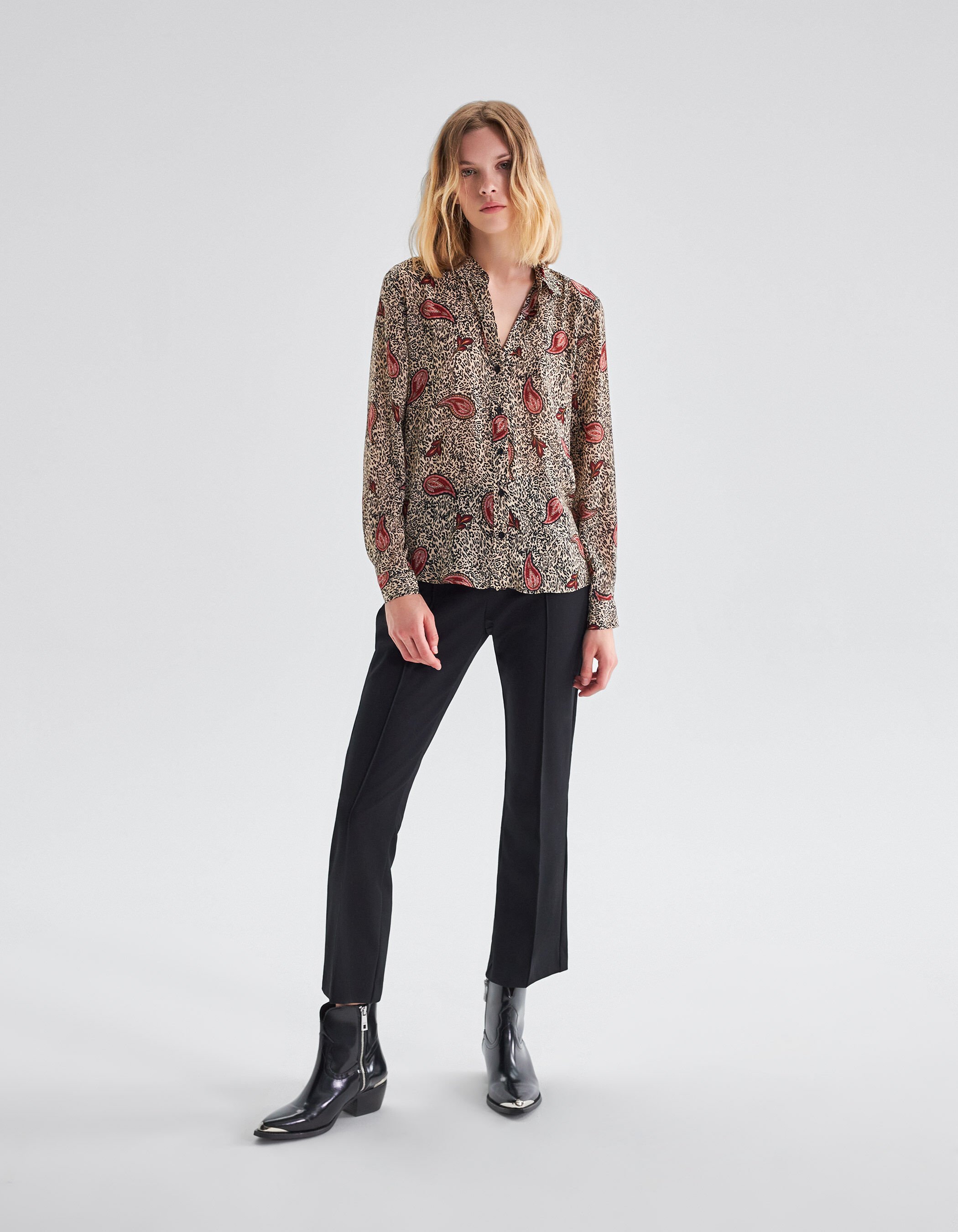 Camisa hot sale leopardo mujer