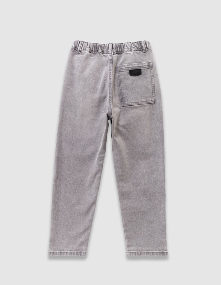 Jungen-Jogginghose mit elastischem Bund in Grau-6 Jungen-Jogginghose mit elastischem Bund in Grau-6
