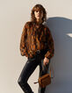 The Lover women’s mahogany python motif boxy bag-7