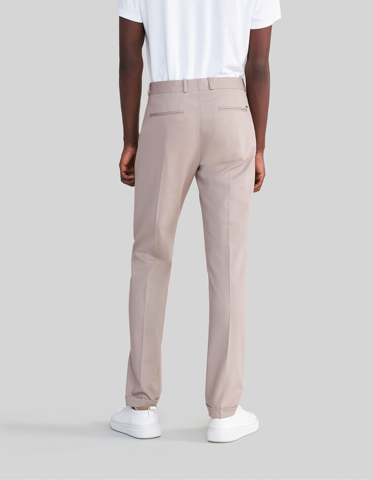 Pantalón de traje beige TRAVEL SUIT hombre-3