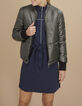 I.Code khaki padded jacket-2