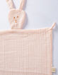 Doudou lapin rose coton biologique GABRIELLE PARIS-3