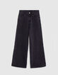Graue verwaschene LARGE-Jeans für Mädchen-3