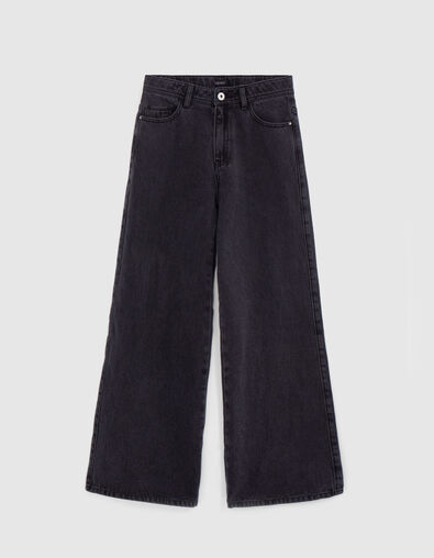 Girl's grey faded LARGE jeans - IKKS