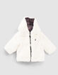 Wendesteppjacke in Schwarz und Weiß für Babymädchen-2
