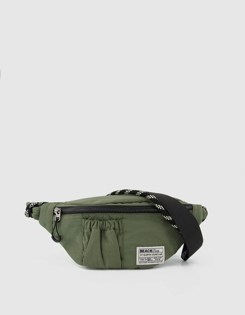 Sac banane kaki nylon armur&eacute; fille - IKKS