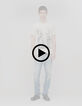 Men's beige tree T-shirt-9