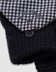Mitaines noires tricot rabat forme coeur fille-4