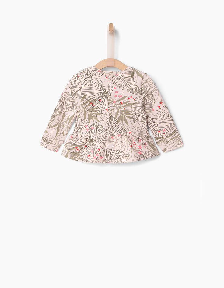 Sweat rose bébé fille-3