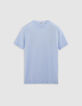 Men’s sky cotton modal crew neck T-shirt-5