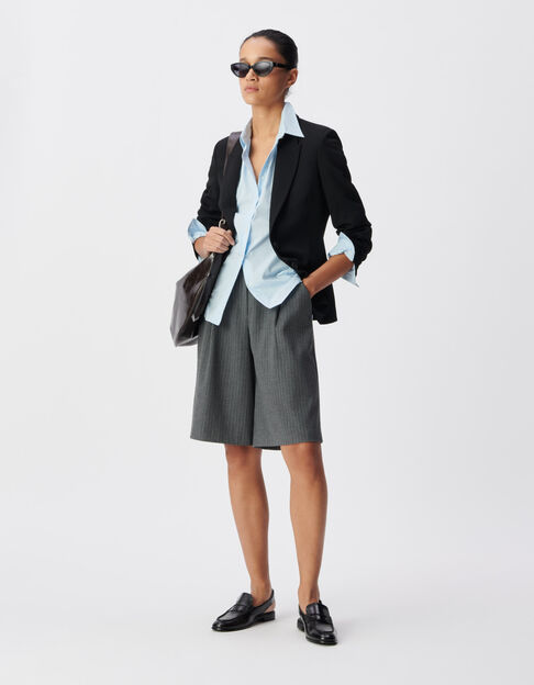Women's gray striped tennis Bermuda suit - IKKS
