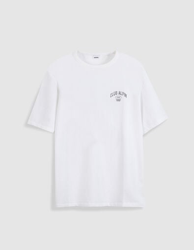T-shirt blanc visuel montagne ABSOLUTE DRY Homme - IKKS
