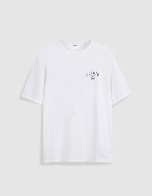 T-shirt blanc visuel montagne ABSOLUTE DRY Homme - IKKS