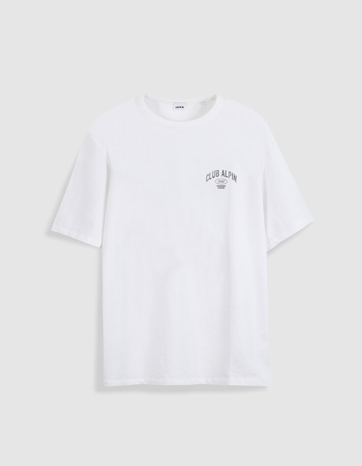 T-shirt blanc visuel montagne ABSOLUTE DRY Homme-1