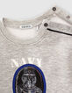 Baby boys’ grey lion-anchor lenticular image sweatshirt-4