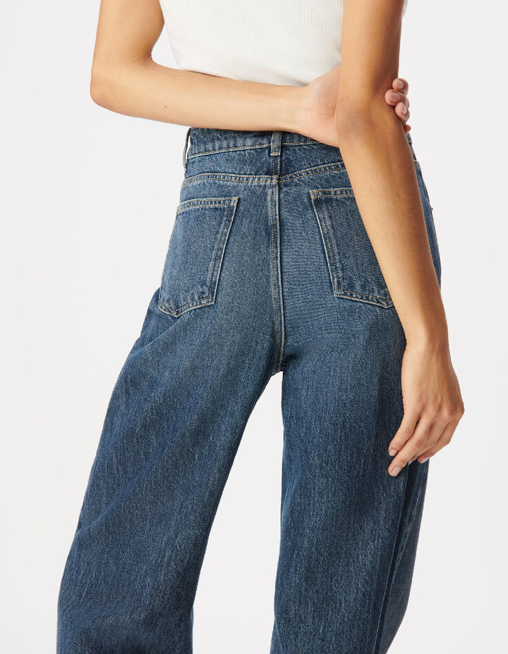 Jean large bleu indigo Edie Femme-5
