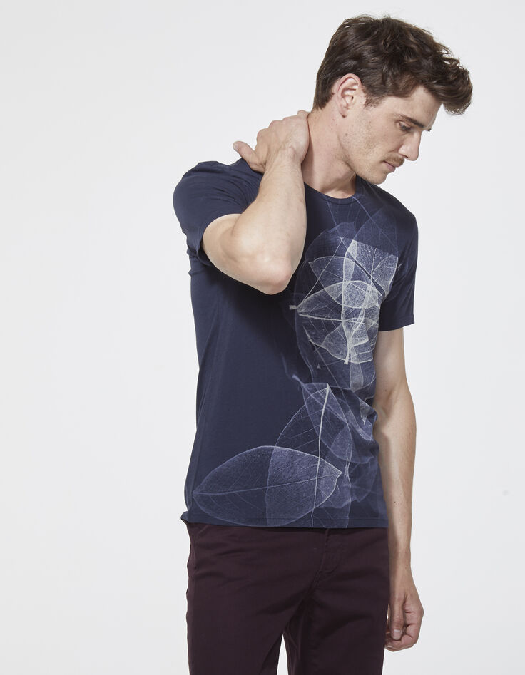 Tee-shirt marine homme-1