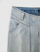 White Blue Mom-Mädchenjeans -5