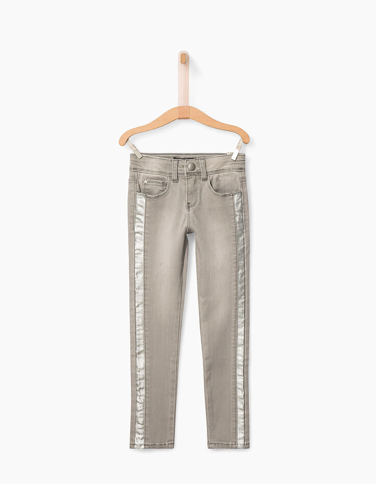 Girls' grey skinny jeans-2