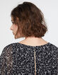 Tailliertes Damenvoilekleid mit Wavy-Print-5