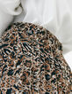 Women’s arabesque print pleated midi skirt-6