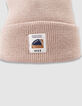 Boy's beige knitted hat with lapels-4