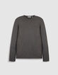 Pull gris tricot flamm&eacute; Homme-6