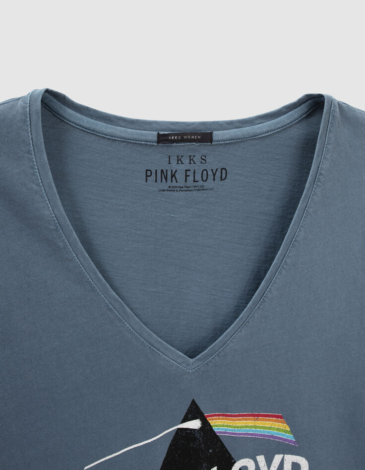 Blaues Damen-T-Shirt mit Albummotiv IKKS – PINK FLOYD-8