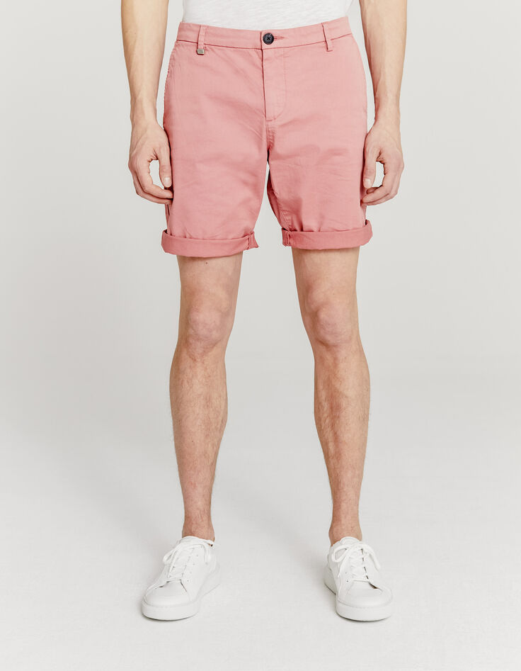 Bermudas chino TAPERED coral Hombre-4