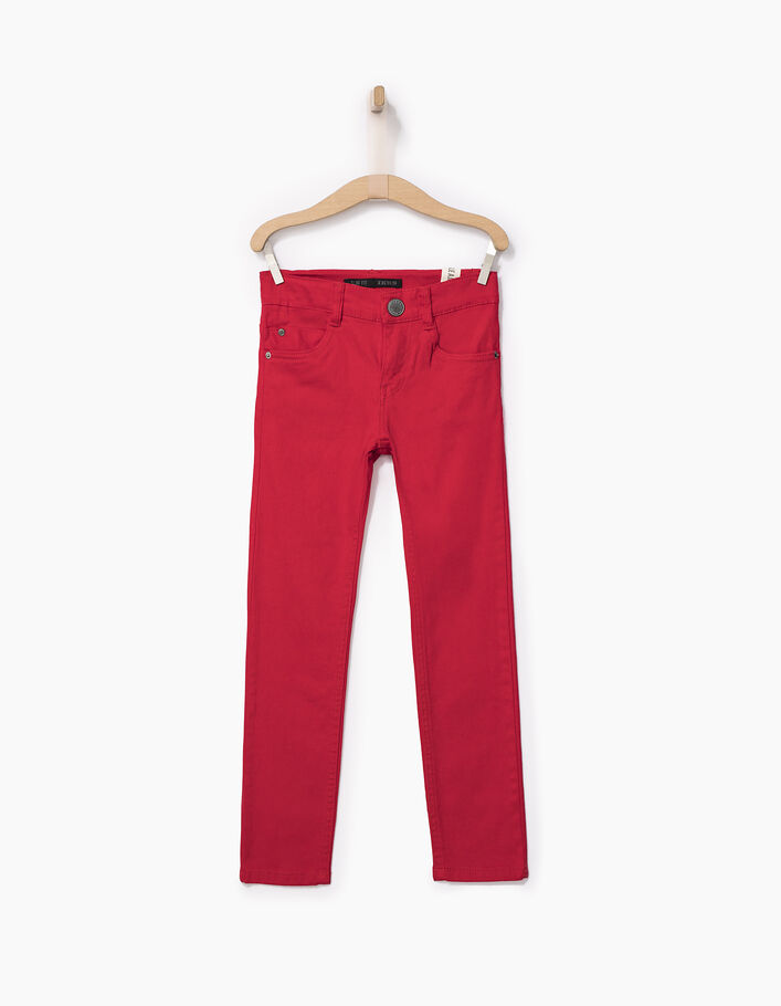 Boys’ red slim jeans - IKKS