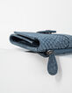 The Trader black snakeskin- effect leather wallet-4