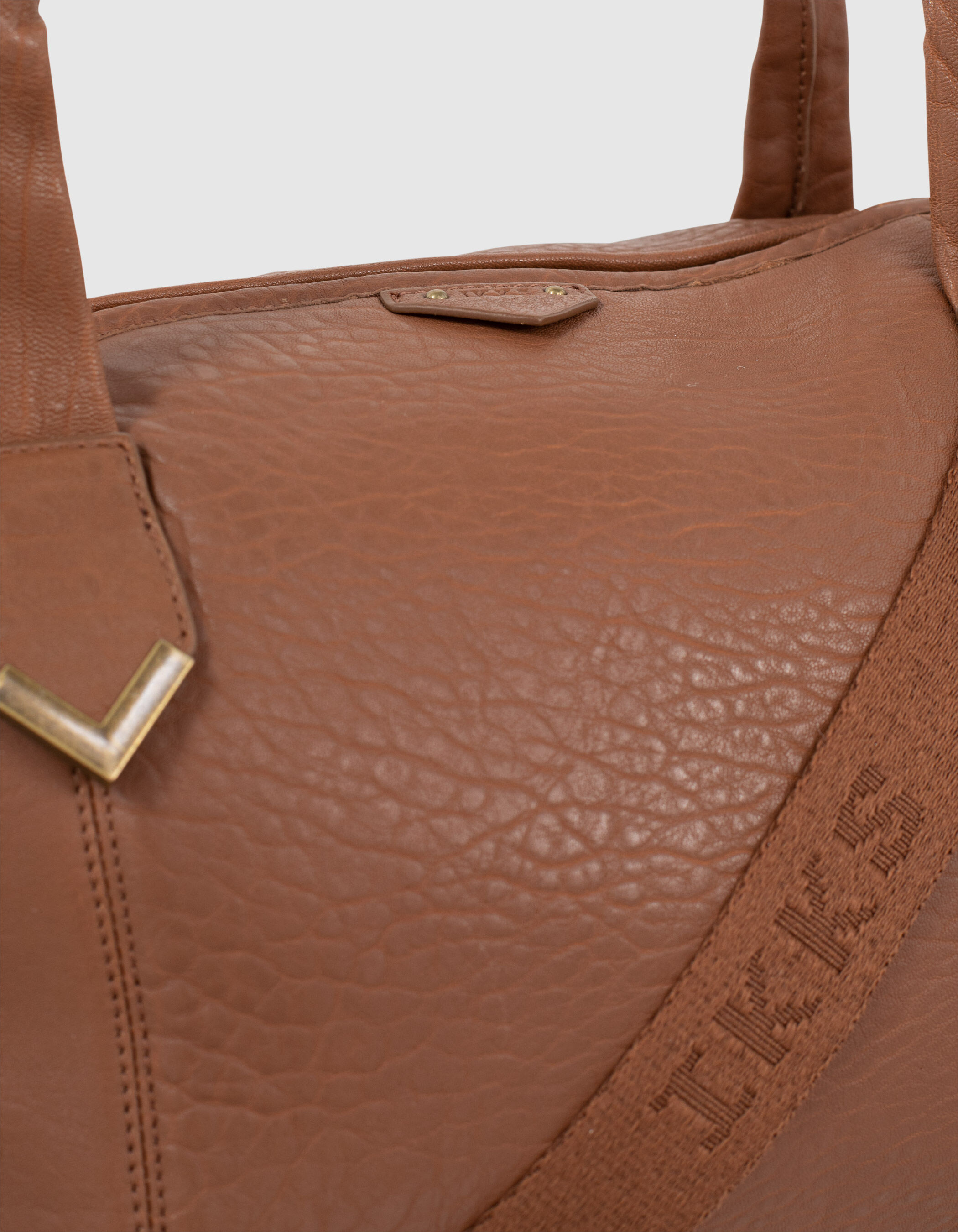 Sac The Captain Military en cuir bubble camel femme