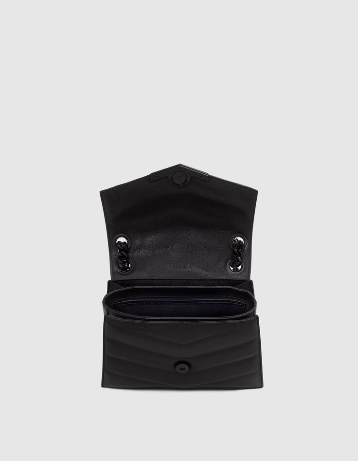 Damentasche THE 1 aus schwarzem Leder Größe S-5 Damentasche THE 1 aus schwarzem Leder Größe S-5