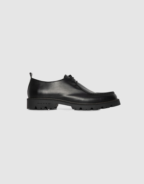 Derbies noirs vintage cuir Homme - IKKS