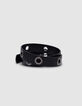 Girls’ black belt with XL eyelets-3
