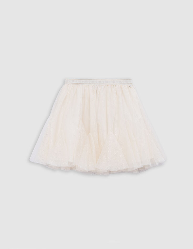 Jupe-tutu écrue pailletée fille-3