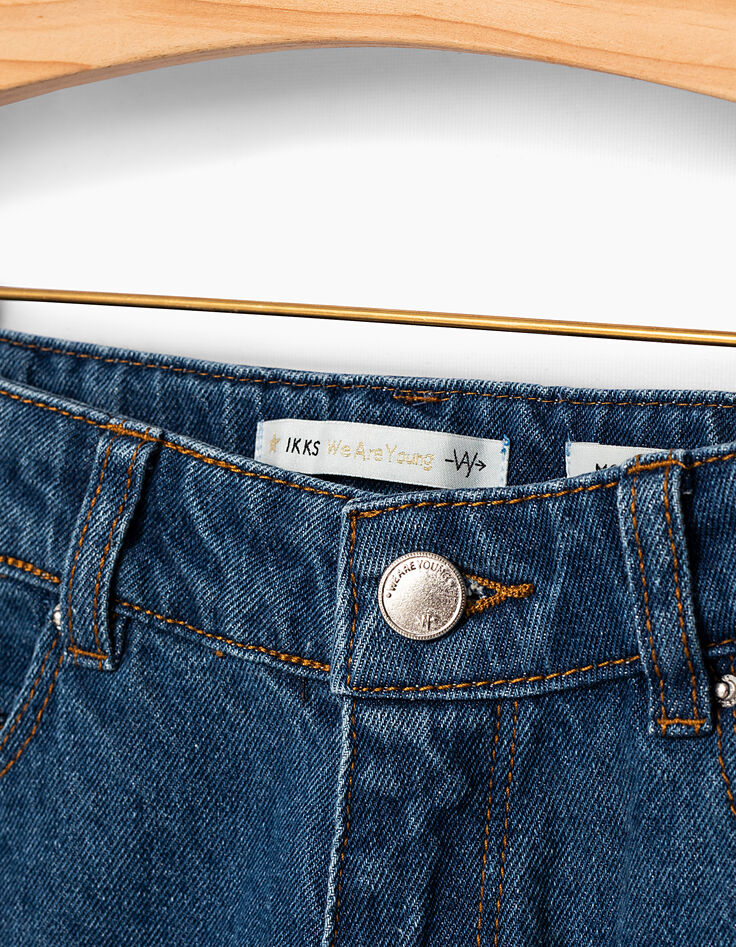 Girls' medium blue mom jeans-4