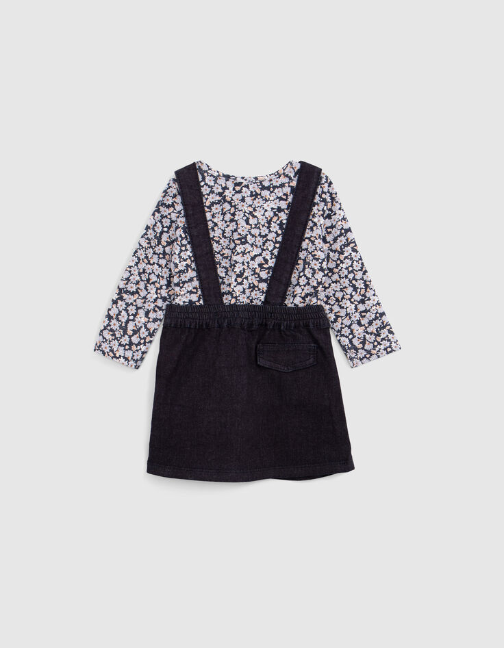 2-in-1-Set für Mädchen mit T-Shirt und Jeanskleid-3