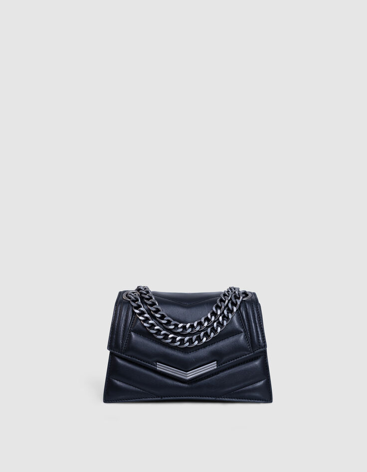 Sac THE 1 Timeless noir cuir matelassé Taille S Femme-1