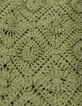 Top col polo vert coton bio dentelle crochet Femme-7